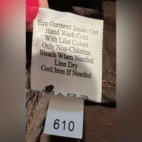 Coldwater Creek Brown Bronze Metallic Button Snap Front Jacket Shimmer 8P - Picture 9 of 9